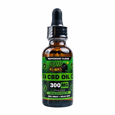 Hempbombs 300mg oil bottle