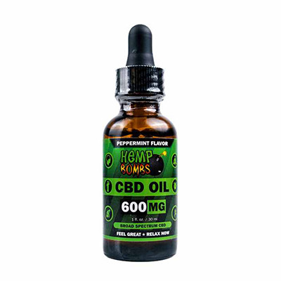 Hempbombs 600mg oil bottle